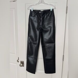 Wilfred Black Leather Pants